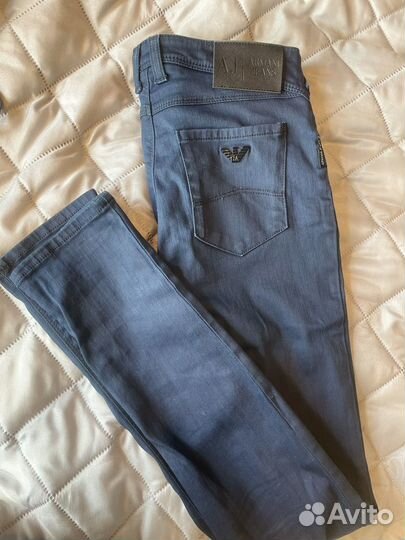 Джинсы armani jeans оригинал 25(xxs) 40 р синие