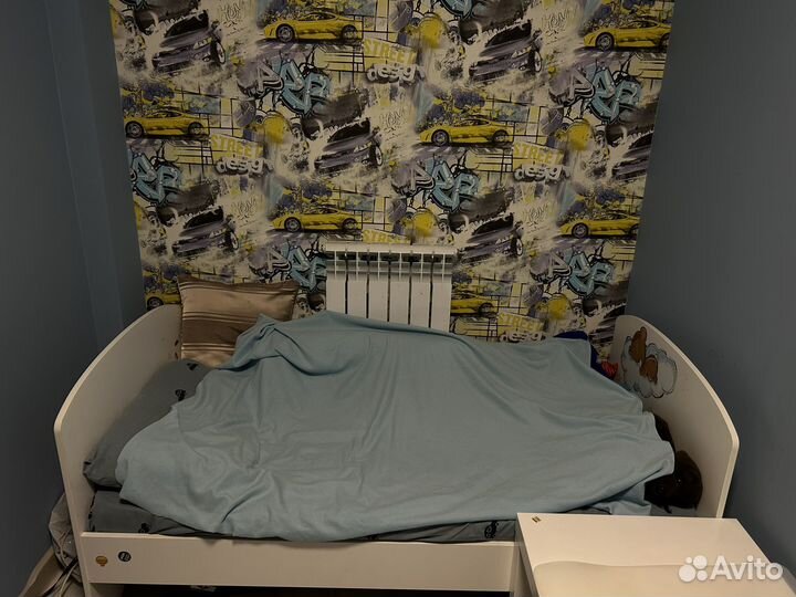 Детская кровать с матрасом бу