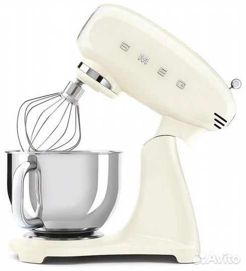 Планетарный миксер Smeg, кремовый, SMF03creu