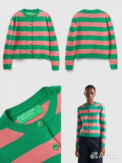 Кардиганы Benetton шерстяные