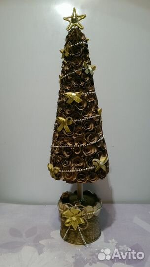 Новогодний декор, экоёлка, топиарий, ручная работа