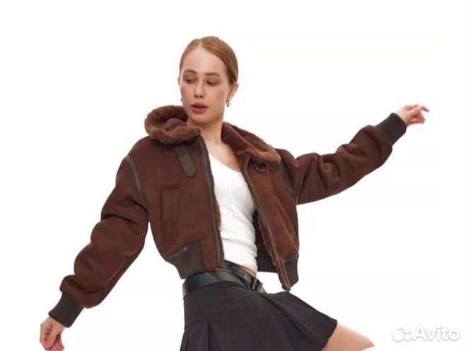 Дубленка авиатор женская