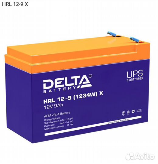 Батарея для ибп Delta HRL X, HRL 12-9 X