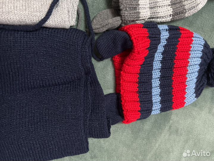 Набор шапка и шарф детский новый Польша 3-6