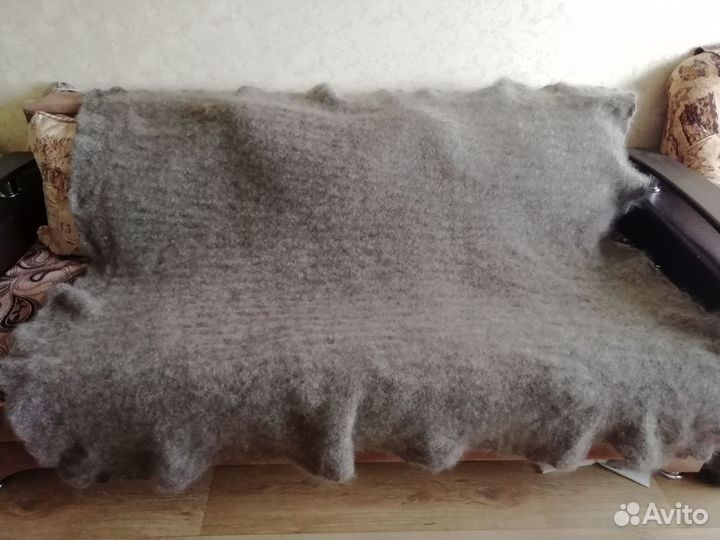 Плед одеяло платок шаль из козьего пуха 160*180 см