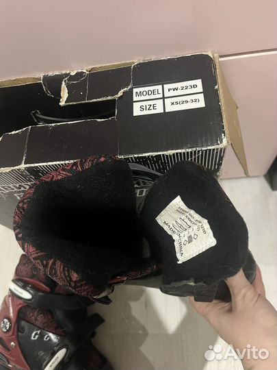 Коньки детские раздвижные29-32,наколенники/налокот