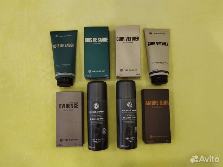 Ив Роше подарки для мужчин, парфюм, пена, гель