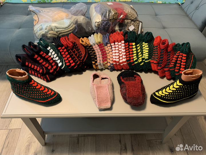 Носки ручной работы, чулки СССР