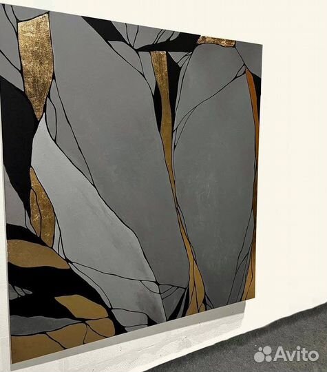 Картина абстракция 150х150 см