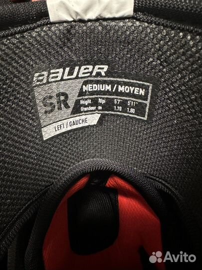 Налокотники хоккейные, пояс для гамаш bauer sr