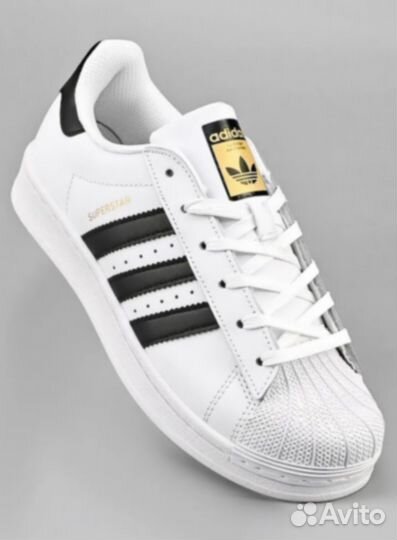 Кроссовки Adidas Originals Superstar белые, натура