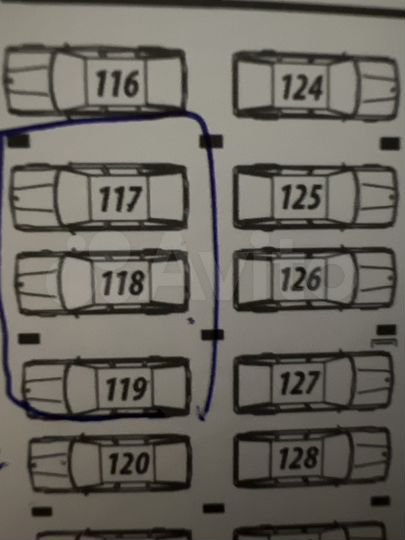Машиноместо, 12 м²