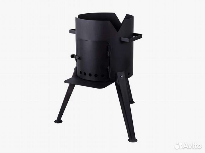 Печь разборная с дверцей для казана 10 литров