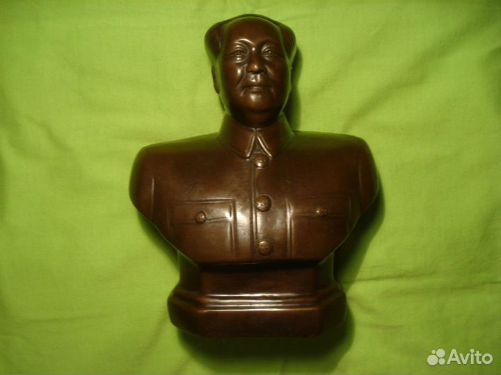 Большой Бюст Китай Мао Дзе Дун Бронза Иань Чайна