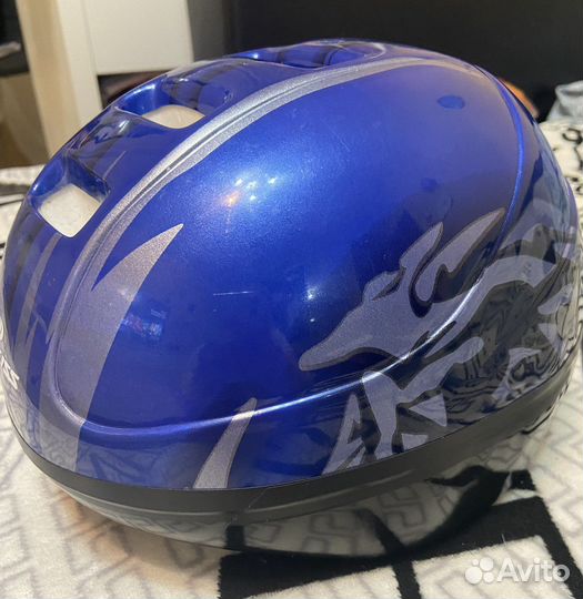 Шлем детский, защита, размер S, синий