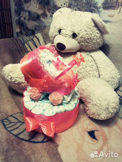 Коляска из памперсов