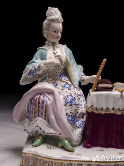 Meissen. Фарфоровые статуэтки из серии 5 чувств