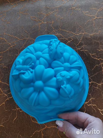 Силиконовая форма для выпечки торта или бисквита