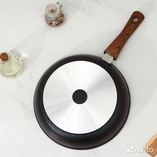 Сковорода Granit ultra blue, d28 cм, съёмная ручка