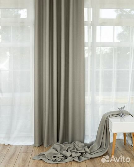 Комплект Шторы и Тюль Орфей Циркон+Вуаль