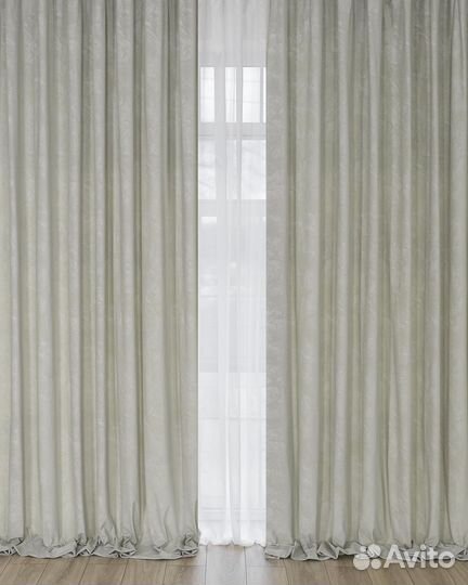 Шторы бархат Галатея жемчуг