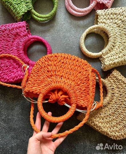 Соломенная сумка