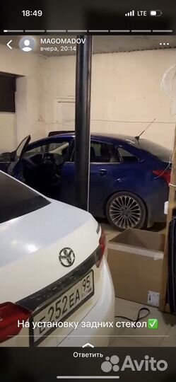 Черные стекла на corolla