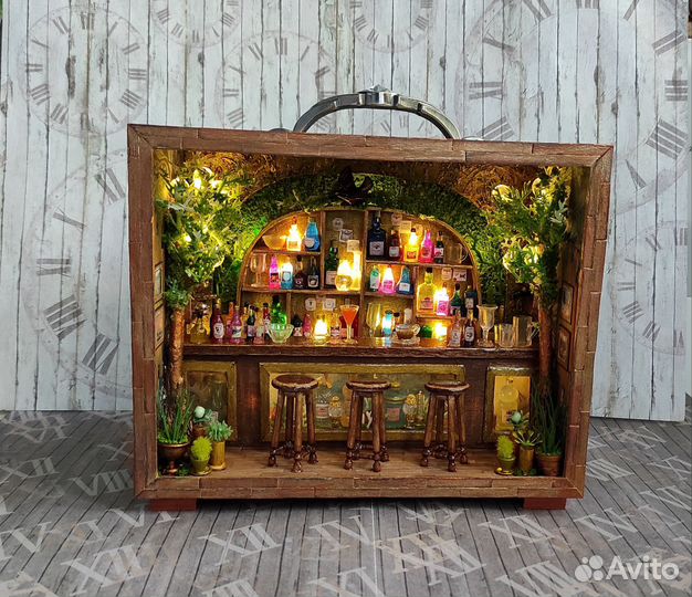 Румбокс. Миниатюра. Фонарь. Лесная таверна