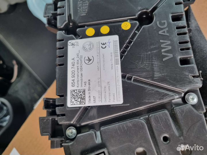 Панель приборов на skoda rapid 2