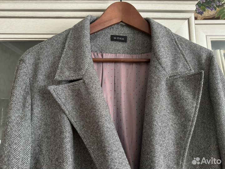Пиджак пальто, длинный, размер 52