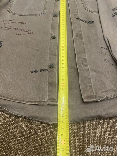 Джинсовая рубашка zara для мальчика 128