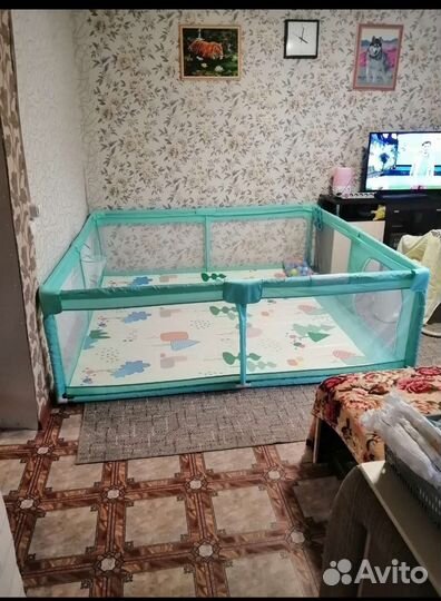 Большой детский манеж бу