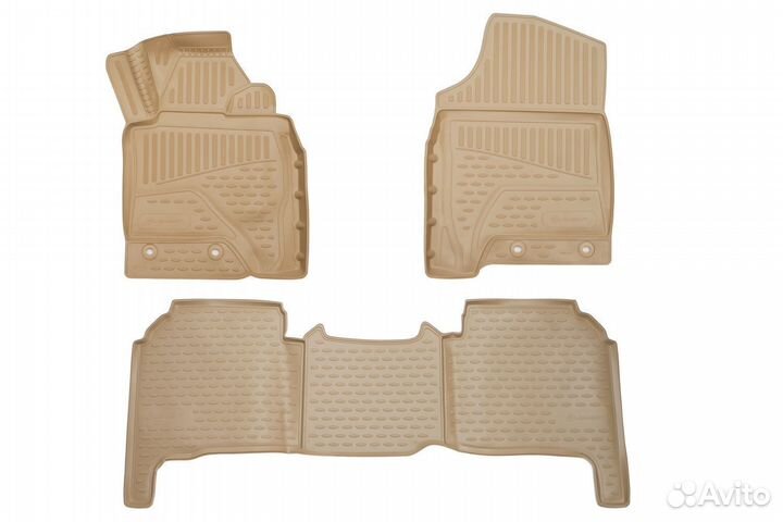 Ковры Toyota Land Cruiser 200 2012 правый руль беж