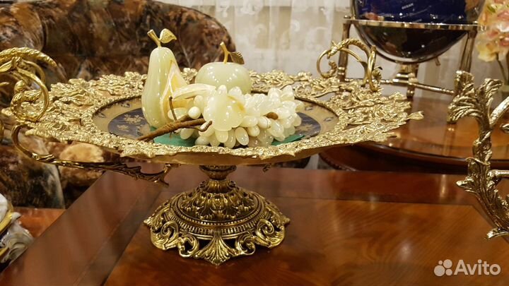 Вазы Новые.Бронза фарфор. Кобальт