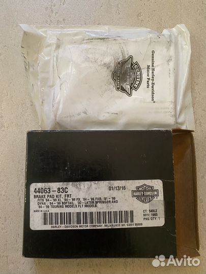 Тормозные колодки 44063-83C, Harley-Davidson
