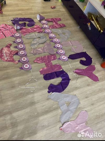 Воздушные шарики, гирлянда