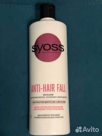 Бальзам для волос syoss anti-hair fall