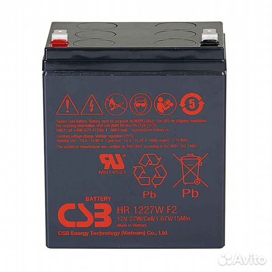Аккумулятор CSB HR1227W F2 новый