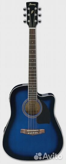 Электроакустическая гитара Ibanez PF15ECE-TBS Blue