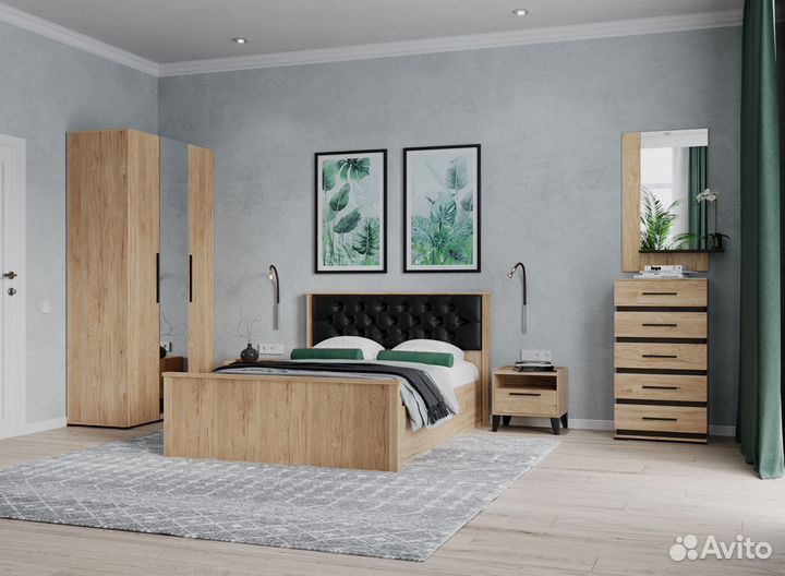 Тумба прикроватная на ножках современная