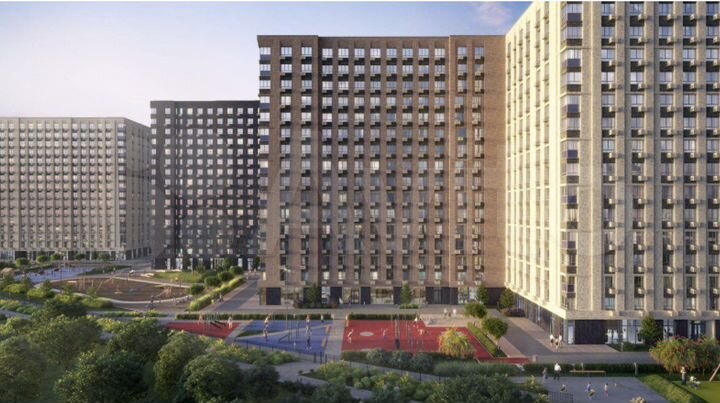 1-к. апартаменты, 34,1 м², 15/16 эт.