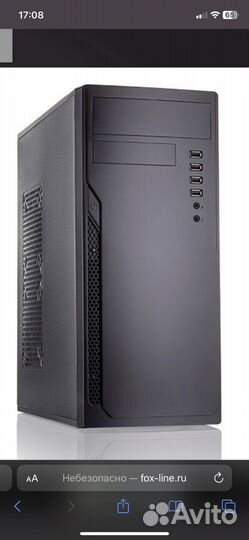 Корпус foxline FL-301-FZ450R MidiTower 450 Вт