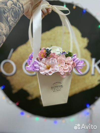 Букет из мыльных цветов