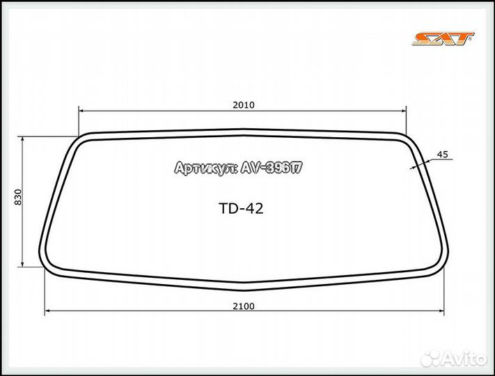 Молдинг volvo FH12 16 1992- FM 98