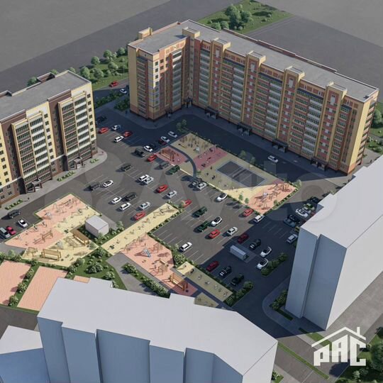 2-к. квартира, 62,5 м², 6/9 эт.