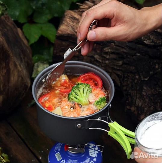 Туристический набор посуды 10 шт