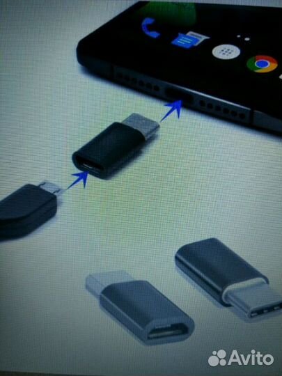 Переходник с Micro USB 2 на USB Type-C разъем