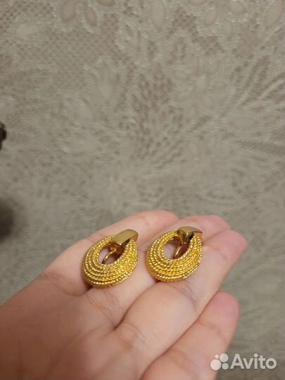 Серьги клипсы napier винтаж
