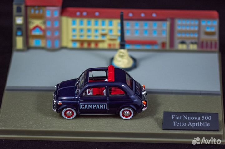 Fiat 500 Nuova campari 1:43 Diorama Диорама