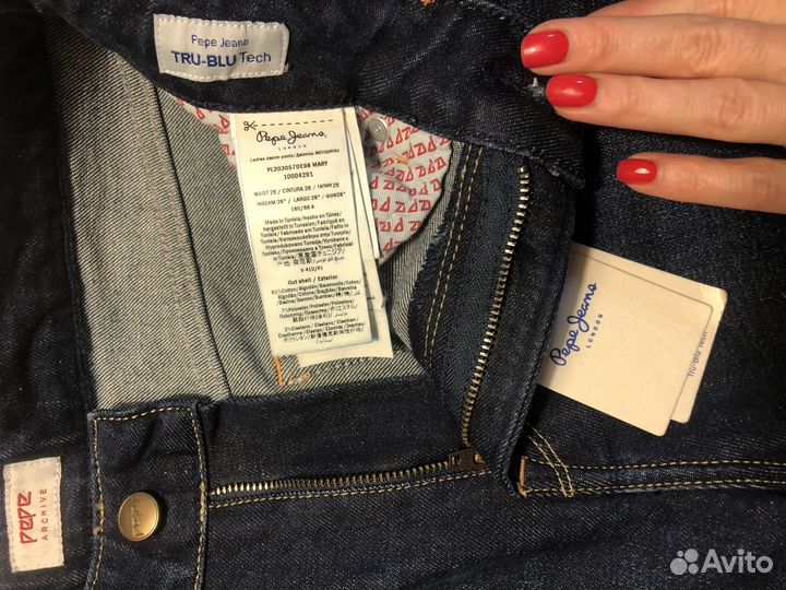 Новые джинсы Pepe Jeans прямые высокая талия